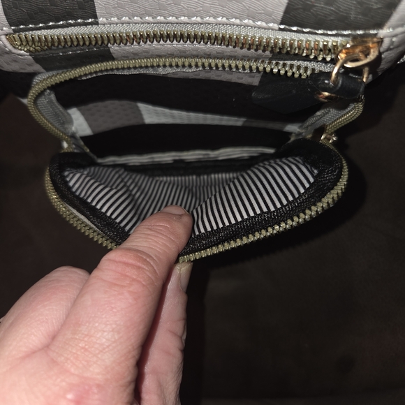 Macy's Gray and Black Crossbody Bag - Picture 4 of 8